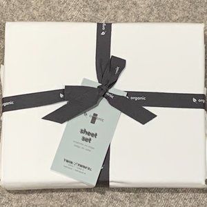 West Elm Organic 400 TC Twin Sheet Set